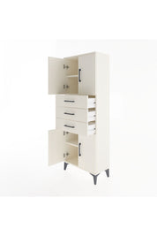 Arges Dolap 3 Raflı 3 Çekmeceli 4 Kapaklı 60x30x163 - S20M103V1A