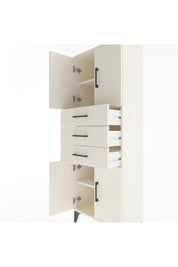 Arges Dolap 3 Raflı 3 Çekmeceli 4 Kapaklı 60x30x163 - S20M103V1A