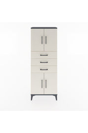 Arges Dolap 3 Raflı 3 Çekmeceli 4 Kapaklı 60x30x163 - S20M103V4A