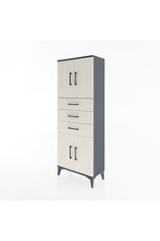 Arges Dolap 3 Raflı 3 Çekmeceli 4 Kapaklı 60x30x163 - S20M103V4A