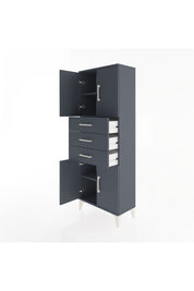 Arges Dolap 3 Raflı 3 Çekmeceli 4 Kapaklı 60x30x163 - S20M103V5A