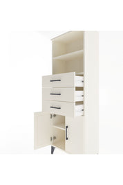 Arges Dolap 3 Raflı 3 Çekmeceli 2 Kapaklı 60x30x163 - S20M104V1A