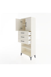 Arges Dolap 3 Raflı 3 Çekmeceli 2 Kapaklı 60x30x163 - S20M105V1A