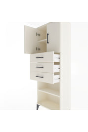 Arges Dolap 3 Raflı 3 Çekmeceli 2 Kapaklı 60x30x163 - S20M105V1A