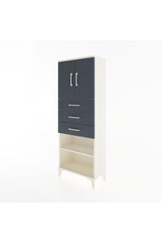 Arges Dolap 3 Raflı 3 Çekmeceli 2 Kapaklı 60x30x163 - S20M105V2A