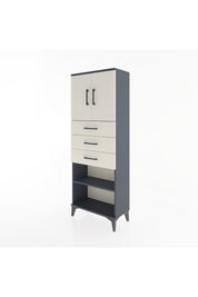 Arges Dolap 3 Raflı 3 Çekmeceli 2 Kapaklı 60x30x163 - S20M105V4A