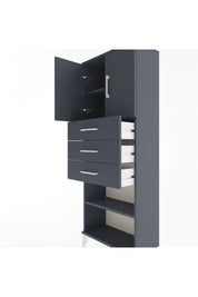 Arges Dolap 3 Raflı 3 Çekmeceli 2 Kapaklı 60x30x163 - S20M105V5A