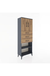 Arges Dolap 3 Raflı 3 Çekmeceli 2 Kapaklı 60x30x163 - S20M105V6A