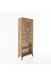 Arges Dolap 3 Raflı 3 Çekmeceli 2 Kapaklı 60x30x163 - S20M105V9A