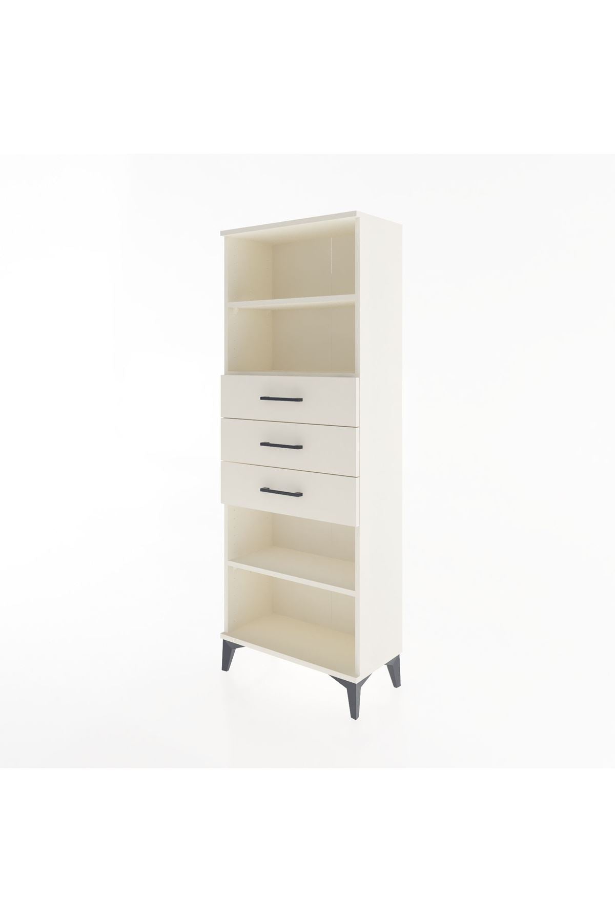 Arges Dolap 3 Raflı 3 Çekmeceli 60x30x163 - S20M106V1A