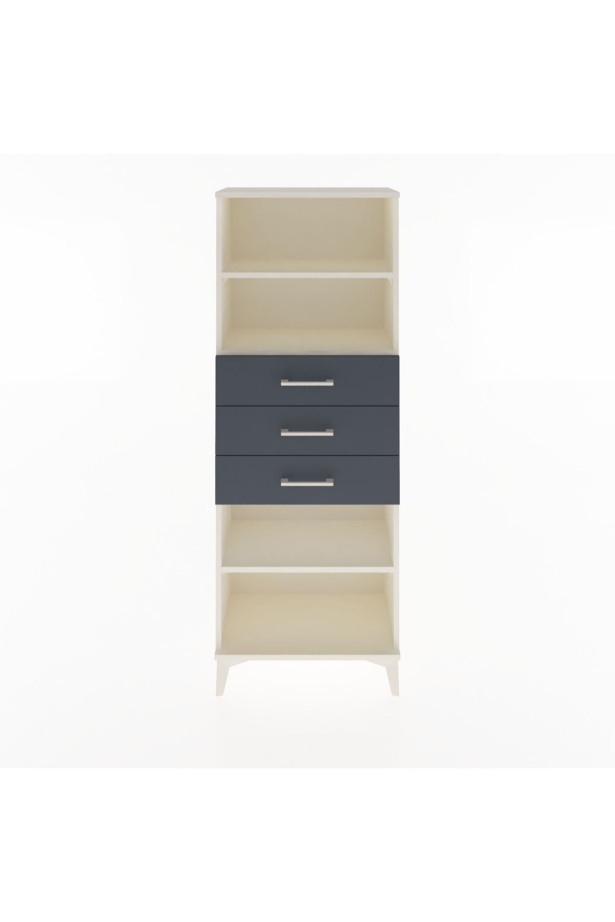 Arges Dolap 3 Raflı 3 Çekmeceli 60x30x163 - S20M106V2A