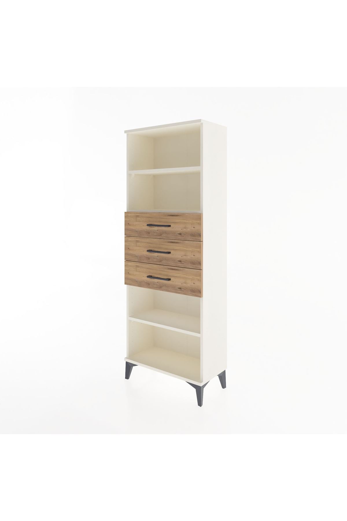 Arges Dolap 3 Raflı 3 Çekmeceli 60x30x163 - S20M106V3A