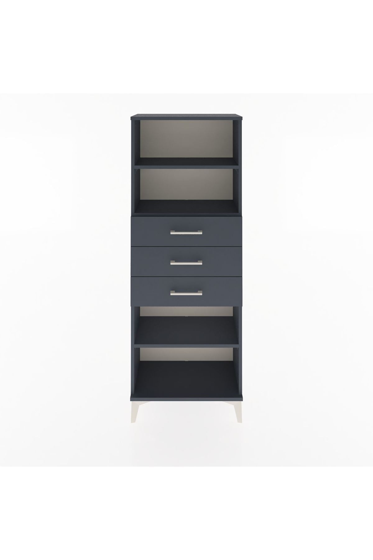 Arges Dolap 3 Raflı 3 Çekmeceli 60x30x163 - S20M106V5A