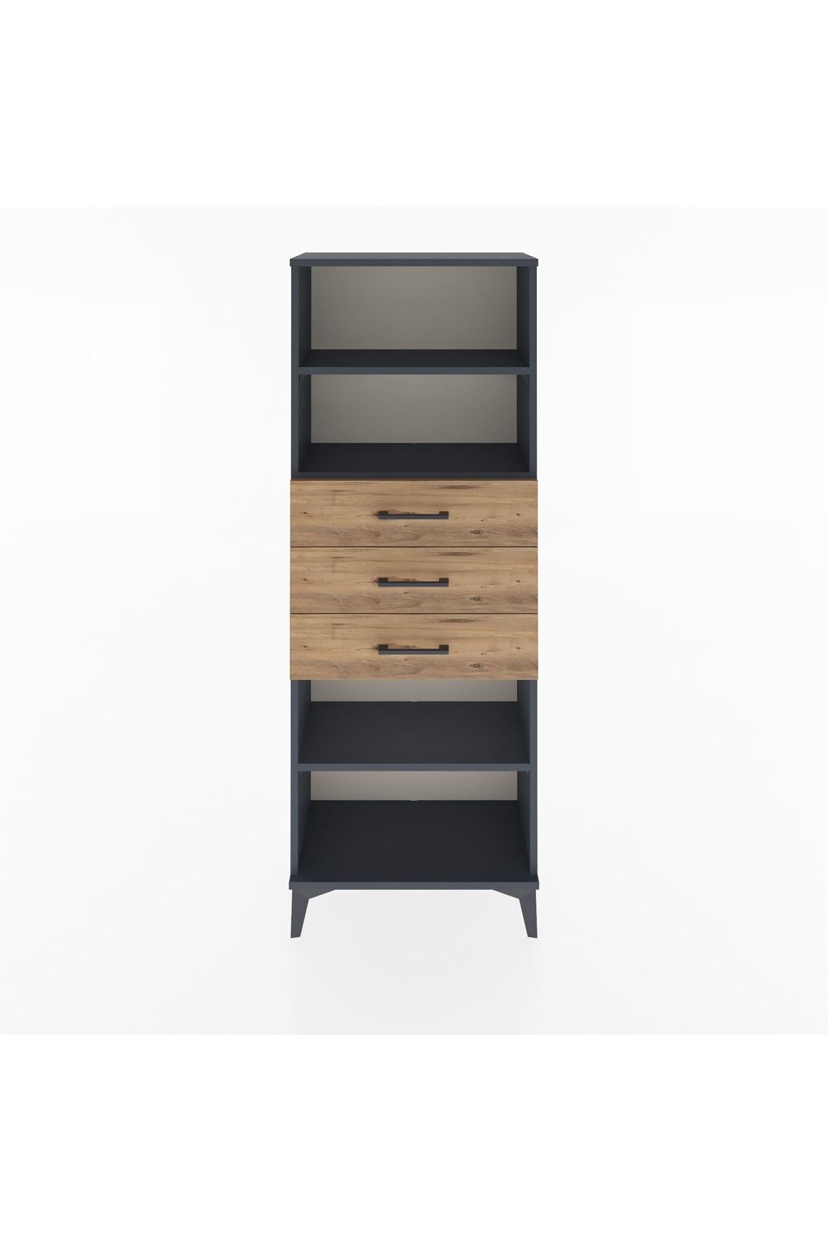 Arges Dolap 3 Raflı 3 Çekmeceli 60x30x163 - S20M106V6A