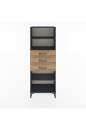 Arges Dolap 3 Raflı 3 Çekmeceli 60x30x163 - S20M106V6A