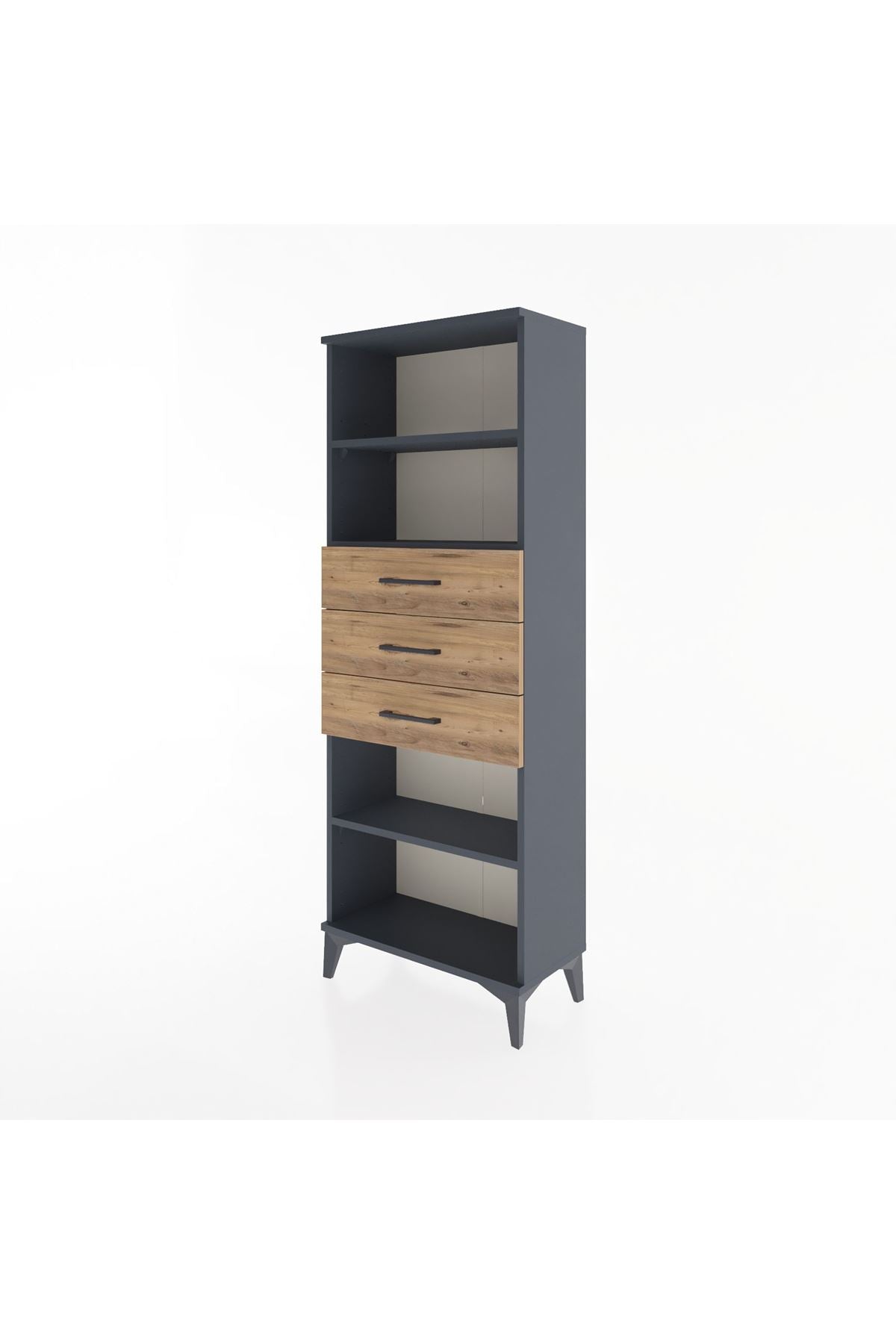 Arges Dolap 3 Raflı 3 Çekmeceli 60x30x163 - S20M106V6A