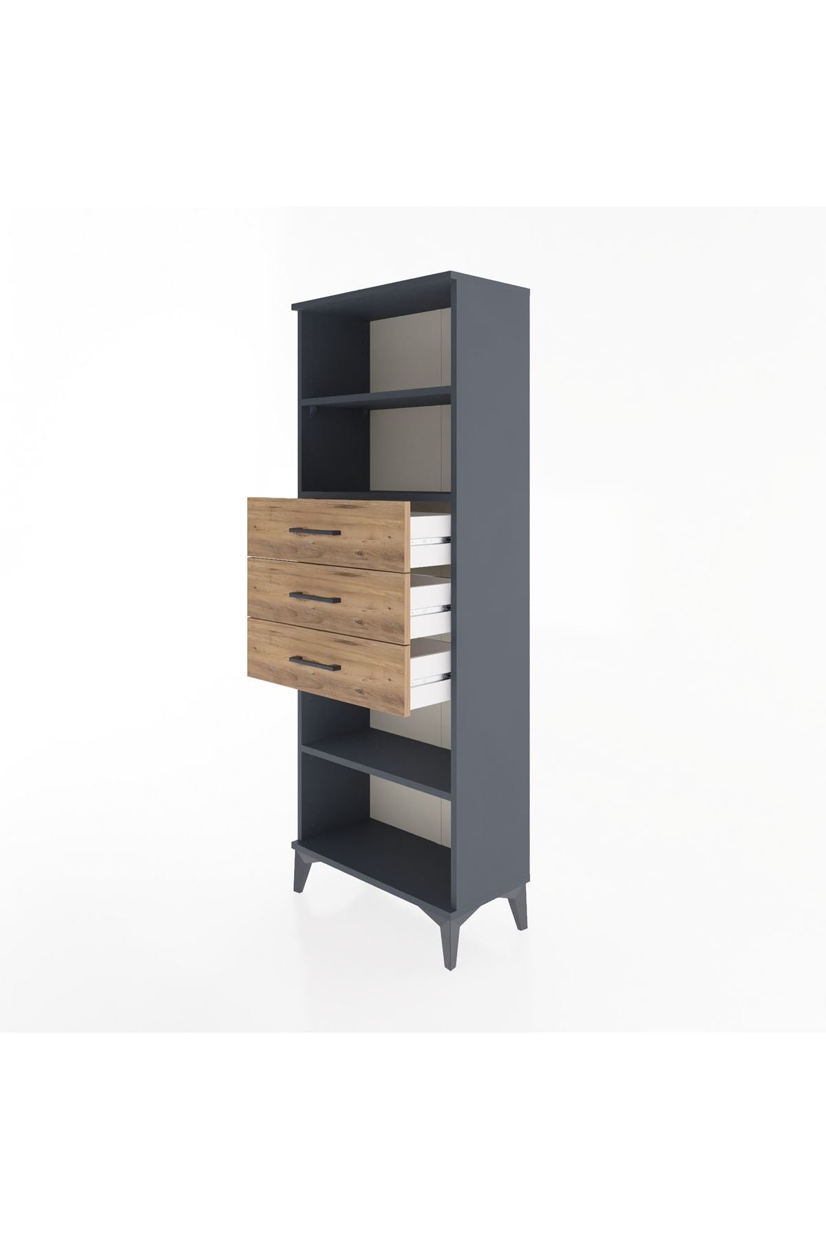 Arges Dolap 3 Raflı 3 Çekmeceli 60x30x163 - S20M106V6A