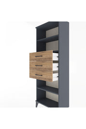 Arges Dolap 3 Raflı 3 Çekmeceli 60x30x163 - S20M106V6A
