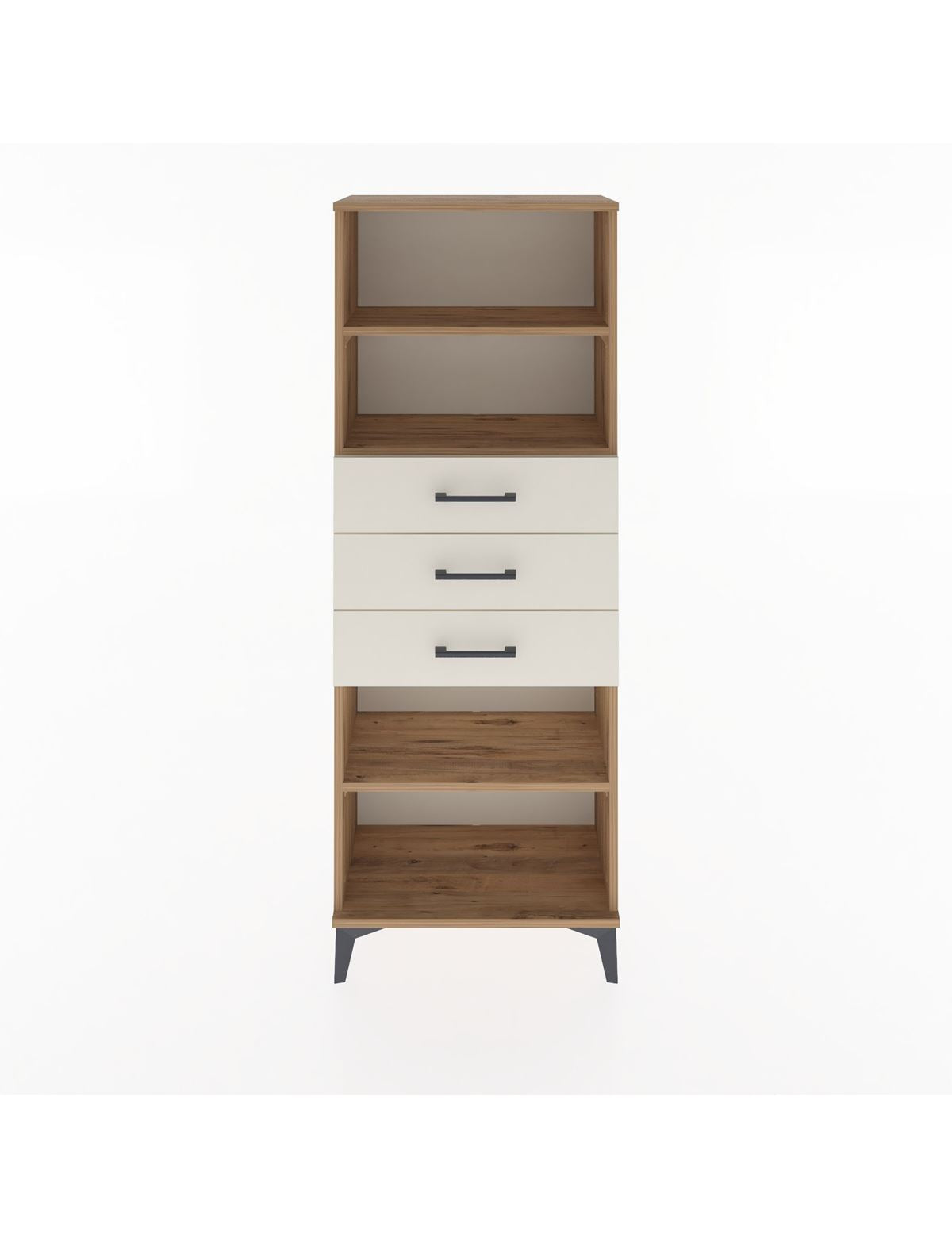 Arges Dolap 3 Raflı 3 Çekmeceli 60x30x163 - S20M106V7A