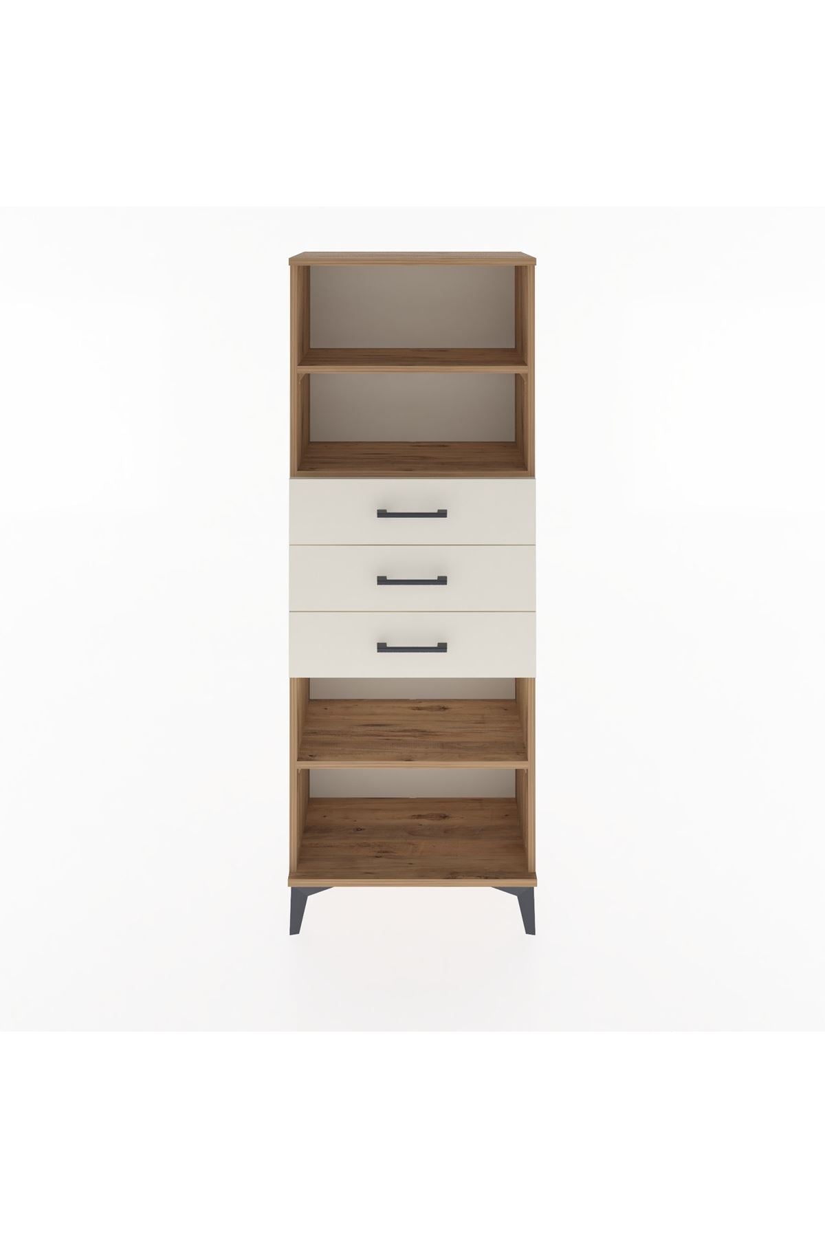 Arges Dolap 3 Raflı 3 Çekmeceli 60x30x163 - S20M106V7A