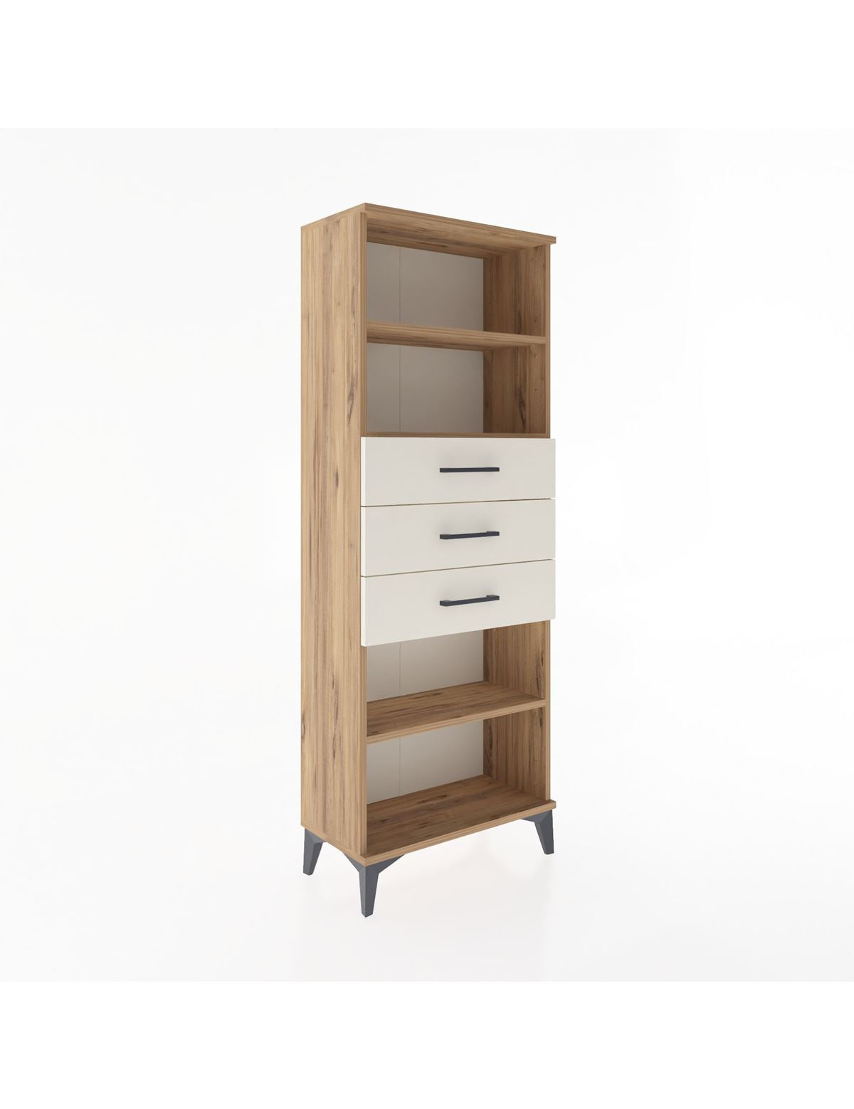 Arges Dolap 3 Raflı 3 Çekmeceli 60x30x163 - S20M106V7A