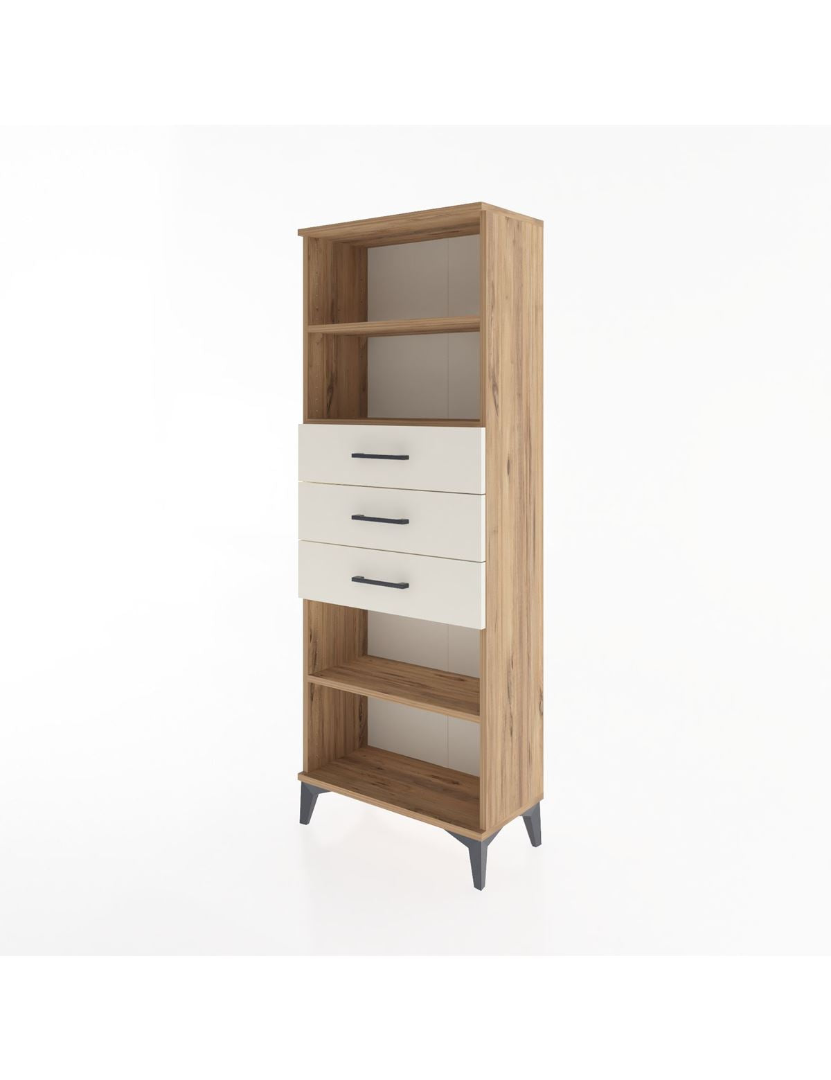 Arges Dolap 3 Raflı 3 Çekmeceli 60x30x163 - S20M106V7A