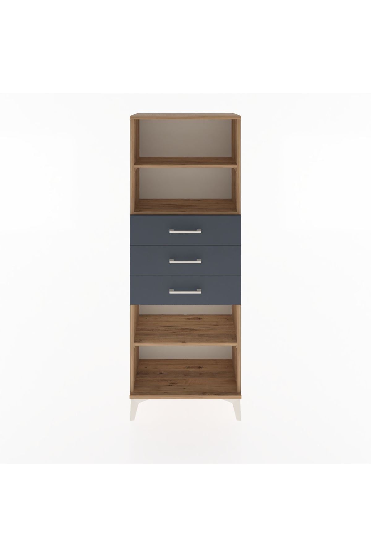 Arges Dolap 3 Raflı 3 Çekmeceli 60x30x163 - S20M106V8A
