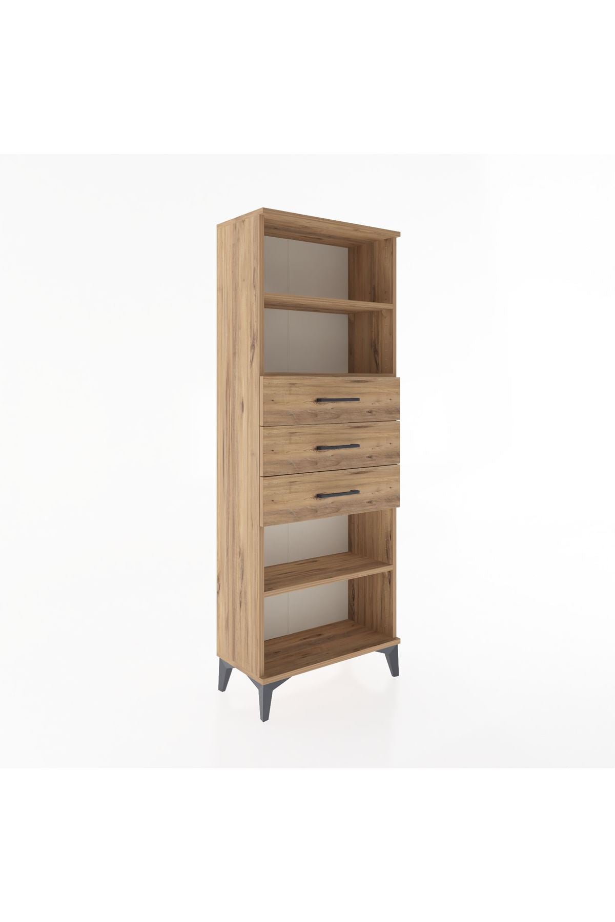 Arges Dolap 3 Raflı 3 Çekmeceli 60x30x163 - S20M106V9A