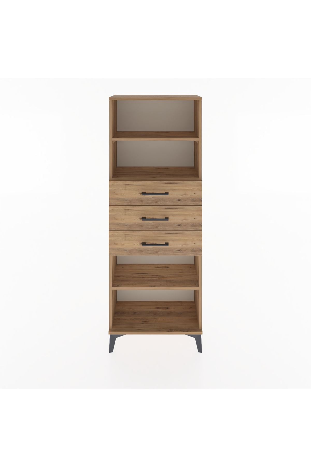 Arges Dolap 3 Raflı 3 Çekmeceli 60x30x163 - S20M106V9A