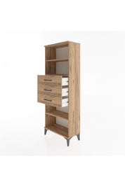 Arges Dolap 3 Raflı 3 Çekmeceli 60x30x163 - S20M106V9A