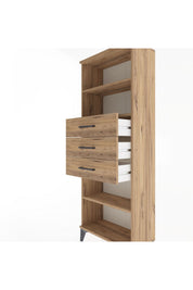 Arges Dolap 3 Raflı 3 Çekmeceli 60x30x163 - S20M106V9A