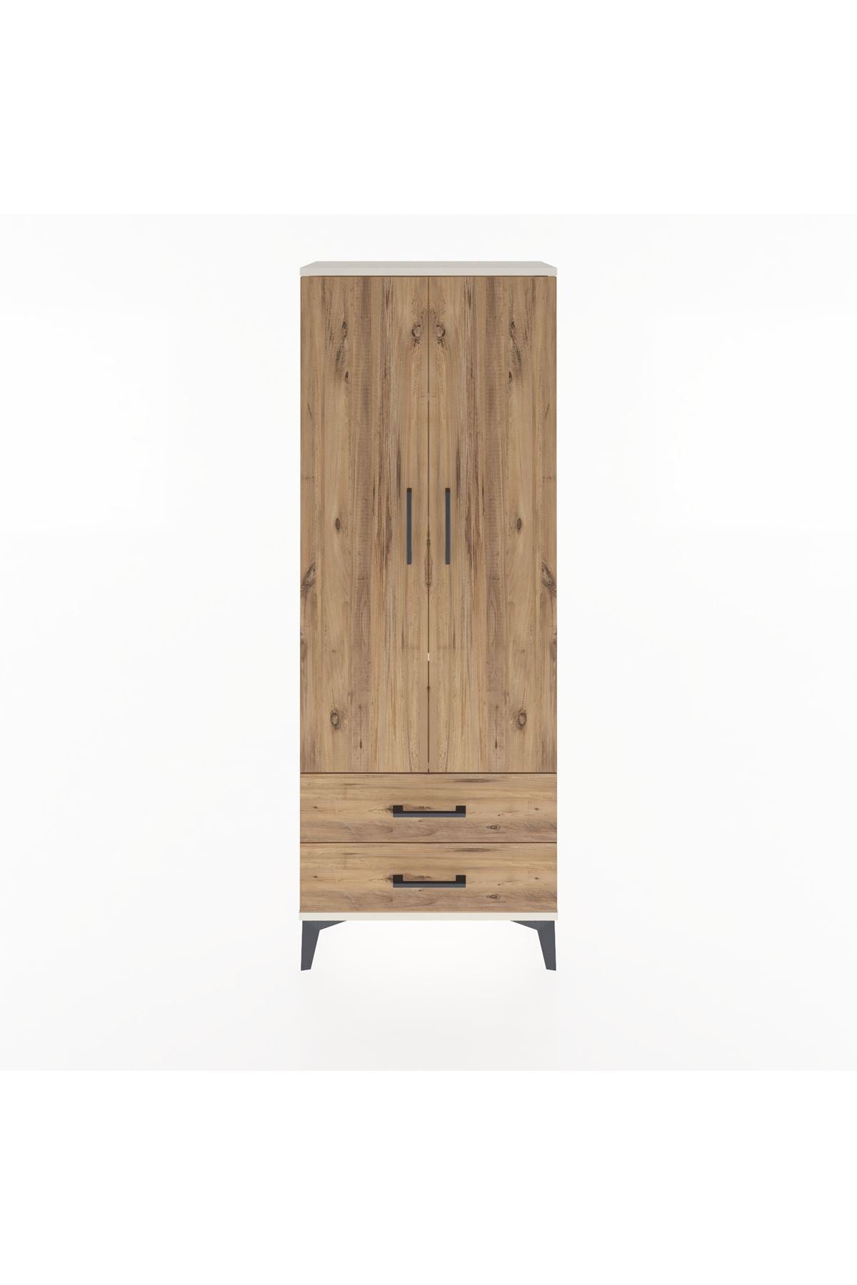 Arges Dolap 4 Raflı 2 Çekmeceli 2 Kapaklı 60x30x163 - S20M107V3A