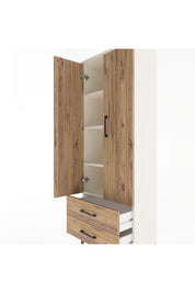 Arges Dolap 4 Raflı 2 Çekmeceli 2 Kapaklı 60x30x163 - S20M107V3A