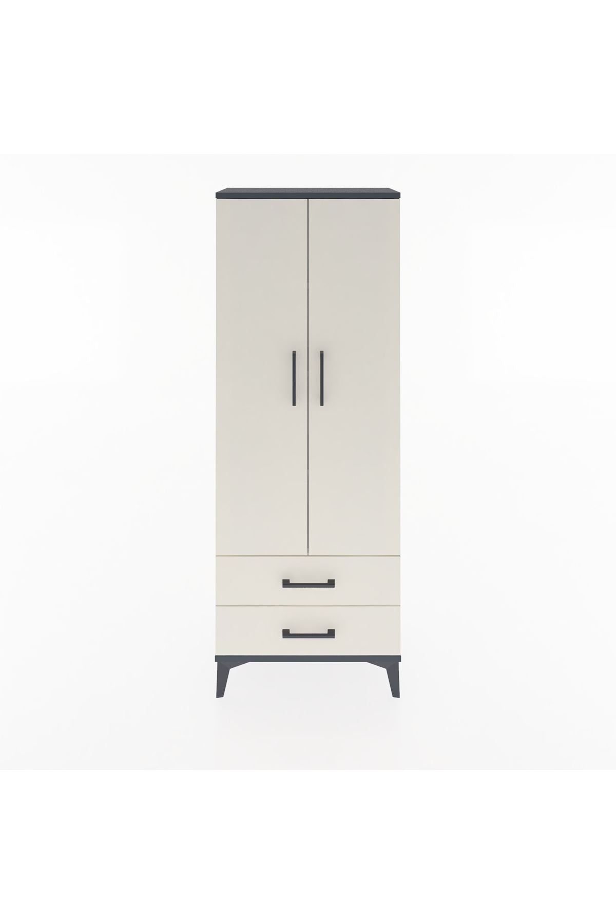Arges Dolap 4 Raflı 2 Çekmeceli 2 Kapaklı 60x30x163 - S20M107V4A