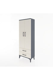 Arges Dolap 4 Raflı 2 Çekmeceli 2 Kapaklı 60x30x163 - S20M107V4A