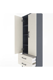 Arges Dolap 4 Raflı 2 Çekmeceli 2 Kapaklı 60x30x163 - S20M107V4A