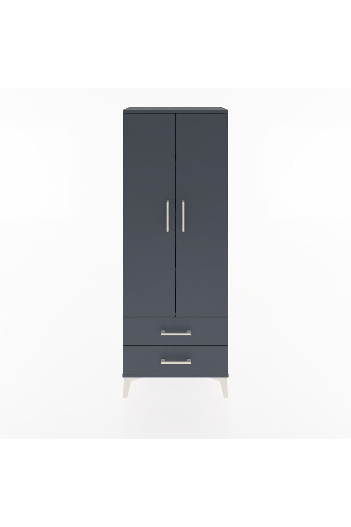 Arges Dolap 4 Raflı 2 Çekmeceli 2 Kapaklı 60x30x163 - S20M107V5A