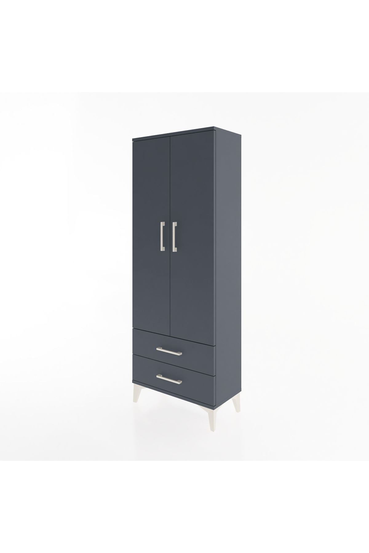 Arges Dolap 4 Raflı 2 Çekmeceli 2 Kapaklı 60x30x163 - S20M107V5A