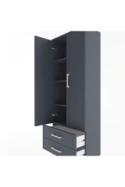 Arges Dolap 4 Raflı 2 Çekmeceli 2 Kapaklı 60x30x163 - S20M107V5A