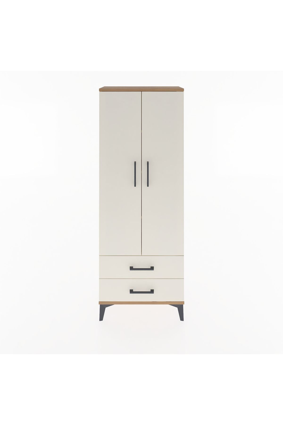 Arges Dolap 4 Raflı 2 Çekmeceli 2 Kapaklı 60x30x163 - S20M107V7A