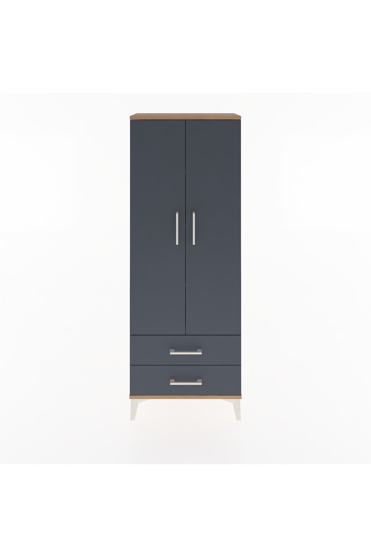 Arges Dolap 4 Raflı 2 Çekmeceli 2 Kapaklı 60x30x163 - S20M107V8A