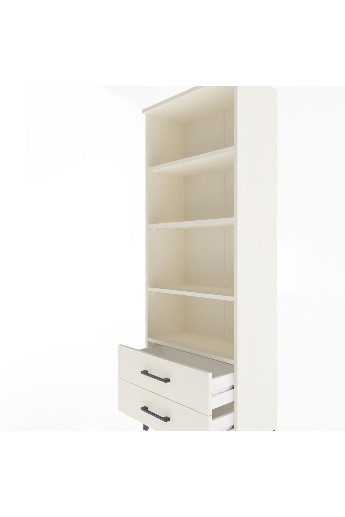 Arges Dolap 4 Raflı 2 Çekmeceli 60x30x163 - S20M108V1A