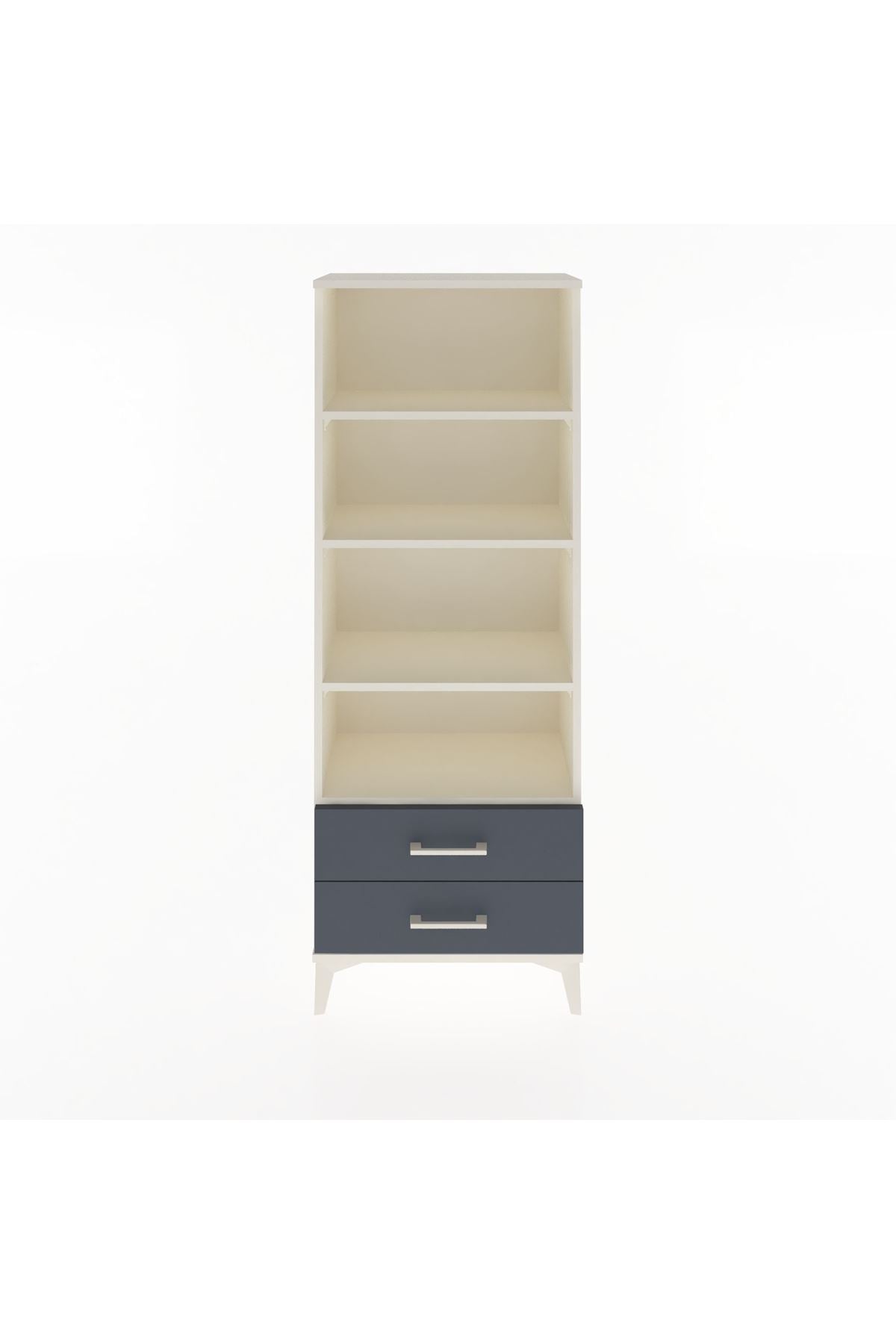 Arges Dolap 4 Raflı 2 Çekmeceli 60x30x163 - S20M108V2A
