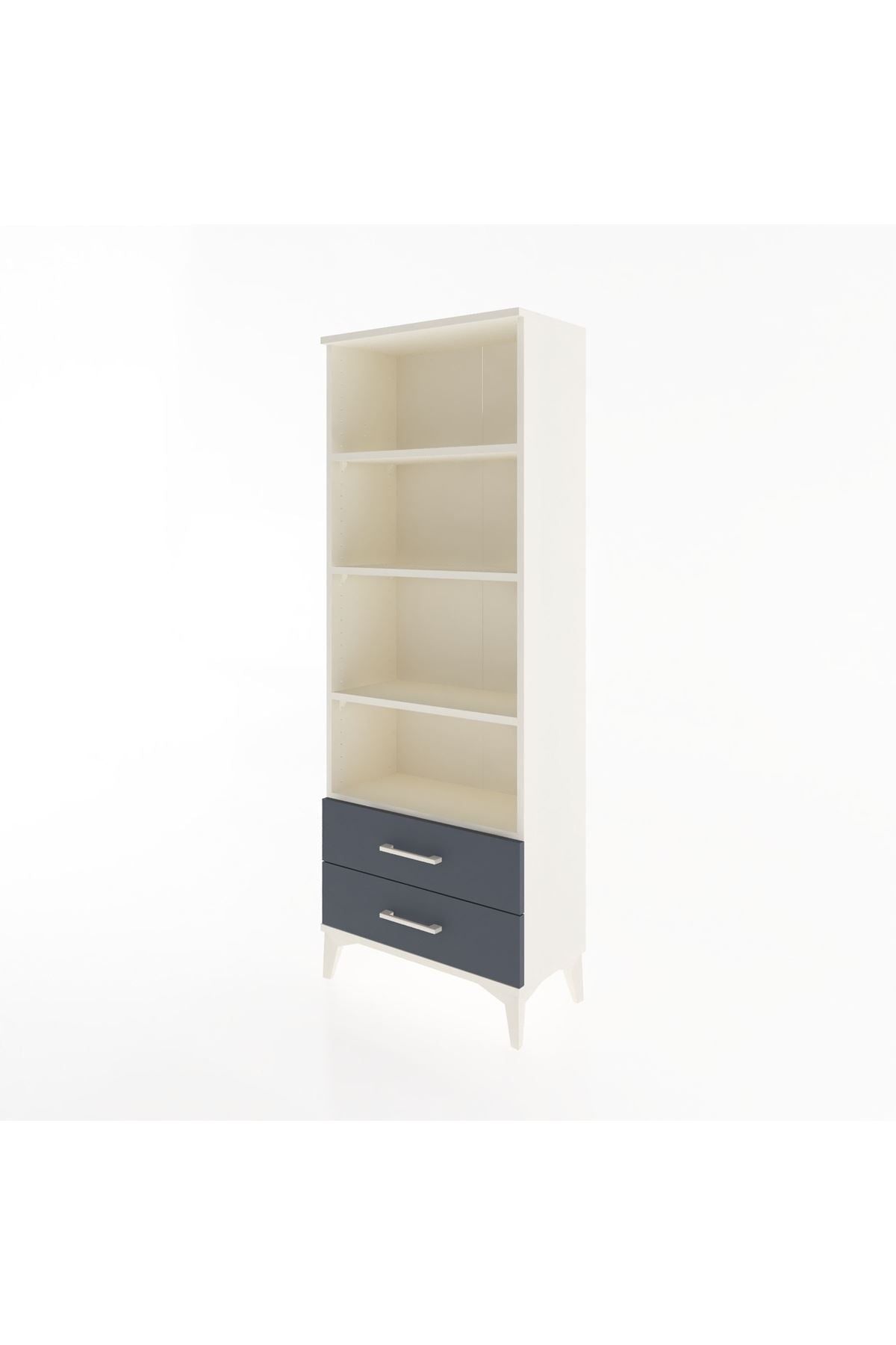 Arges Dolap 4 Raflı 2 Çekmeceli 60x30x163 - S20M108V2A