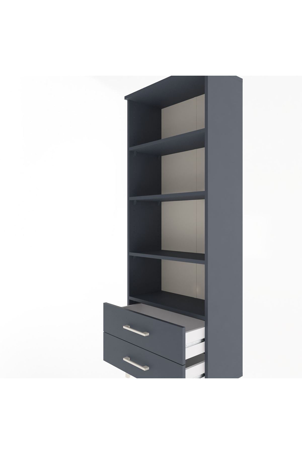Arges Dolap 4 Raflı 2 Çekmeceli 60x30x163 - S20M108V5A