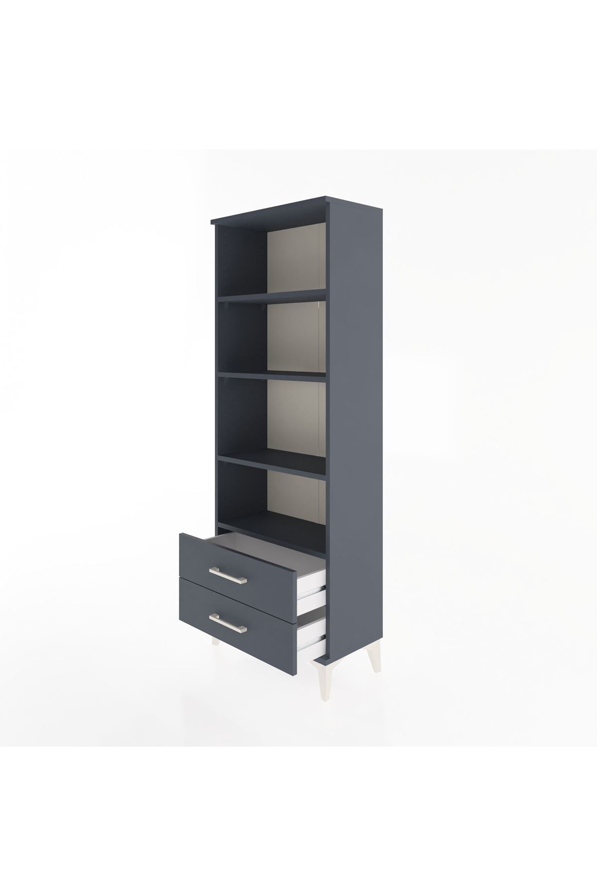 Arges Dolap 4 Raflı 2 Çekmeceli 60x30x163 - S20M108V5A