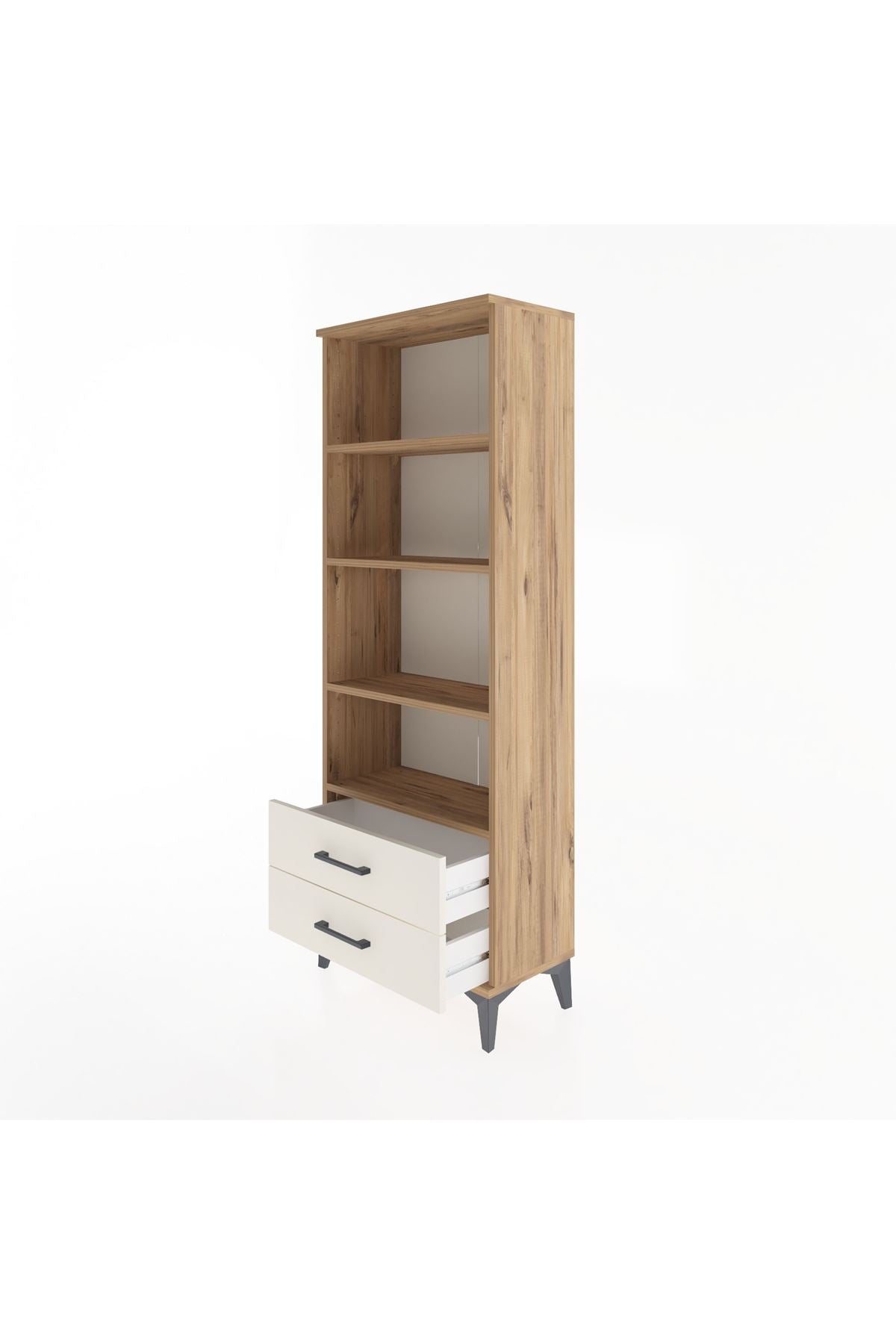 Arges Dolap 4 Raflı 2 Çekmeceli 60x30x163 - S20M108V7A