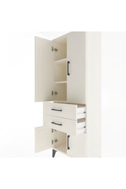 Arges Dolap 3 Raflı 2 Çekmeceli 4 Kapaklı 60x30x163 - S20M109V1A