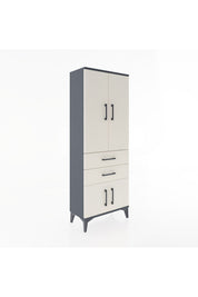Arges Dolap 3 Raflı 2 Çekmeceli 4 Kapaklı 60x30x163 - S20M109V4A