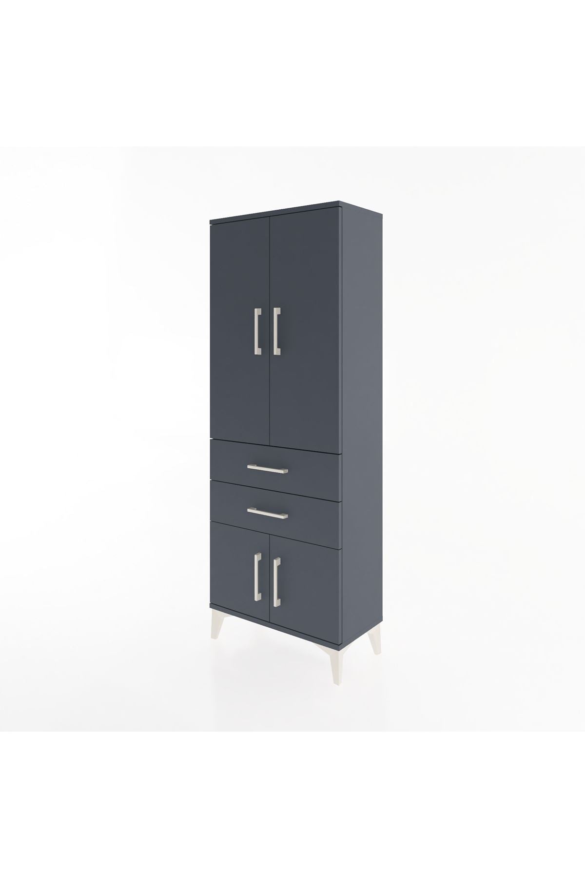 Arges Dolap 3 Raflı 2 Çekmeceli 4 Kapaklı 60x30x163 - S20M109V5A